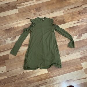 GB Girls Olive Green Dress Long Sleeve  Size 7